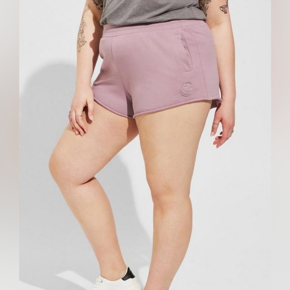 Torrid Disney Pixar Cozy Fleece Raw Hem Pull-On Short